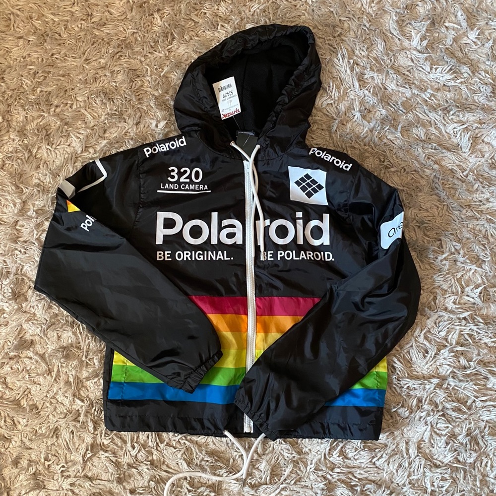 Polaroid lightweight swishy jacket NWT!